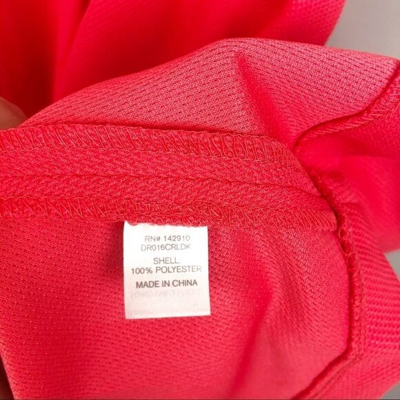 CHARMING CHARLIE | Dark Coral Zip Back Dress Large - Picture 5 of 7